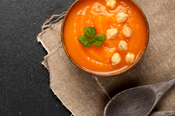 тыквенный суп с нутом и кабачками блендер рецепт полезно
