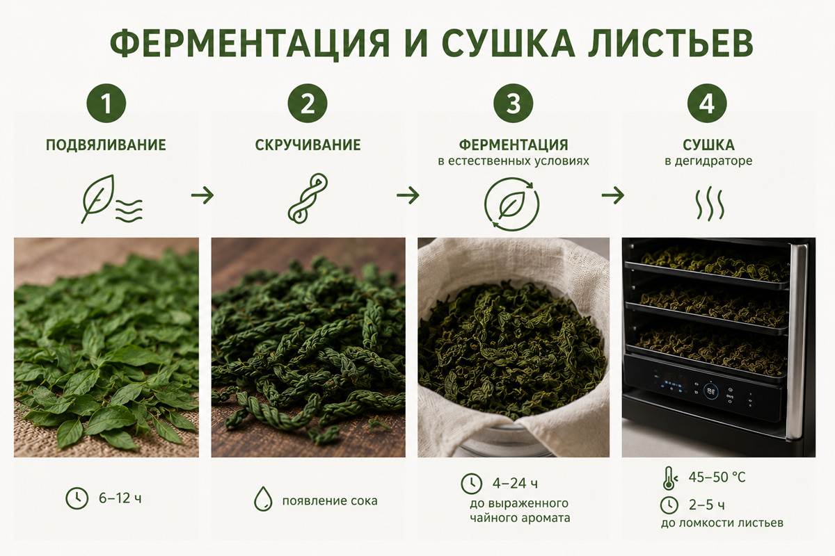 ферментация травяного чая