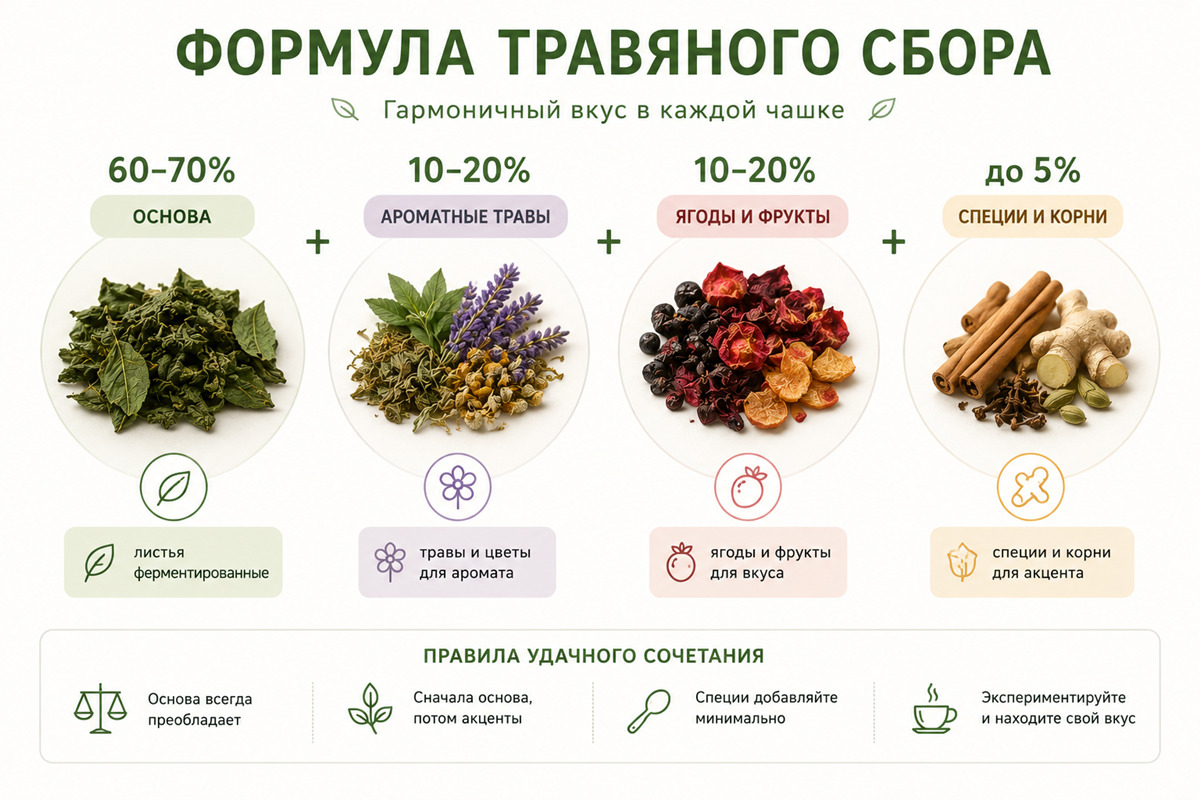 как сделать травяной сбор для чая