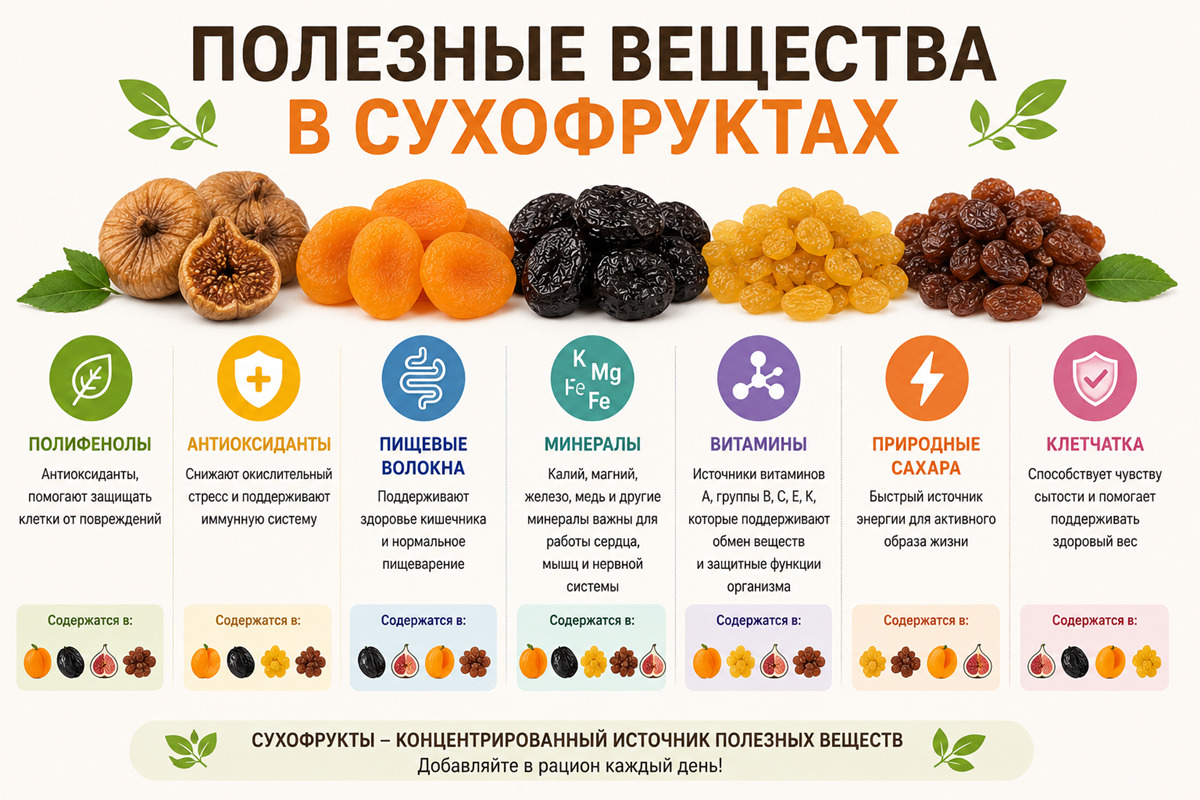 польза сухофруктов в профилактике рака