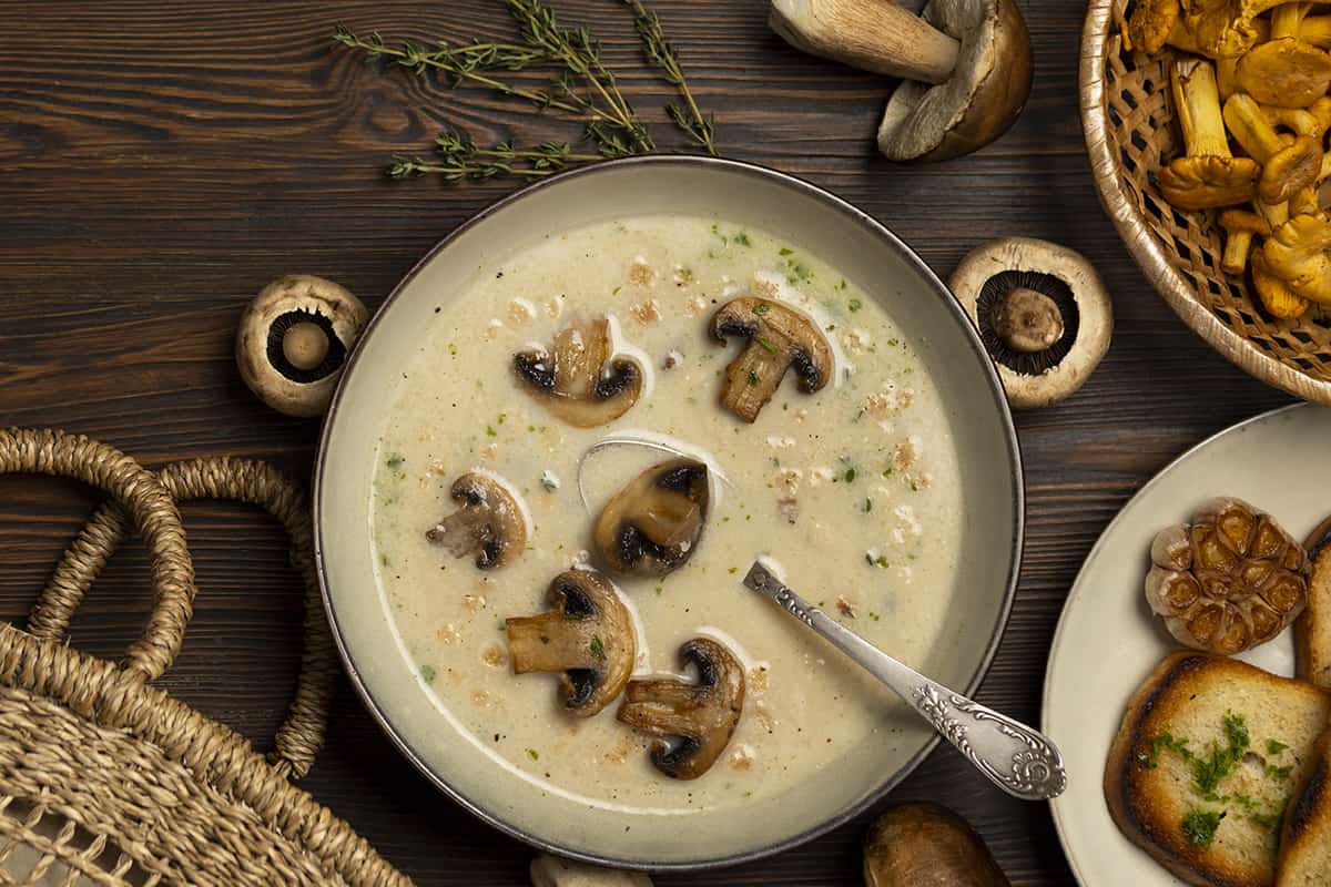 Суп из свежих грибов рецепт