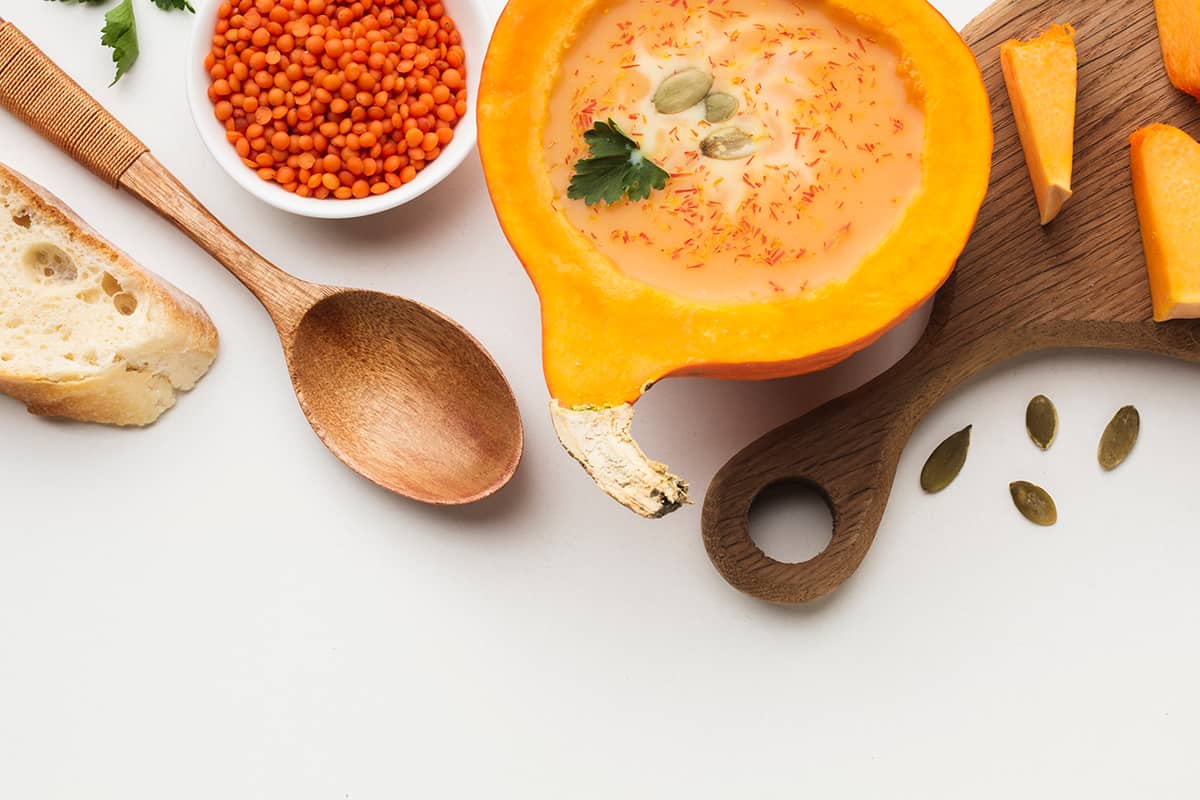 суп-пюре в мощном блендере