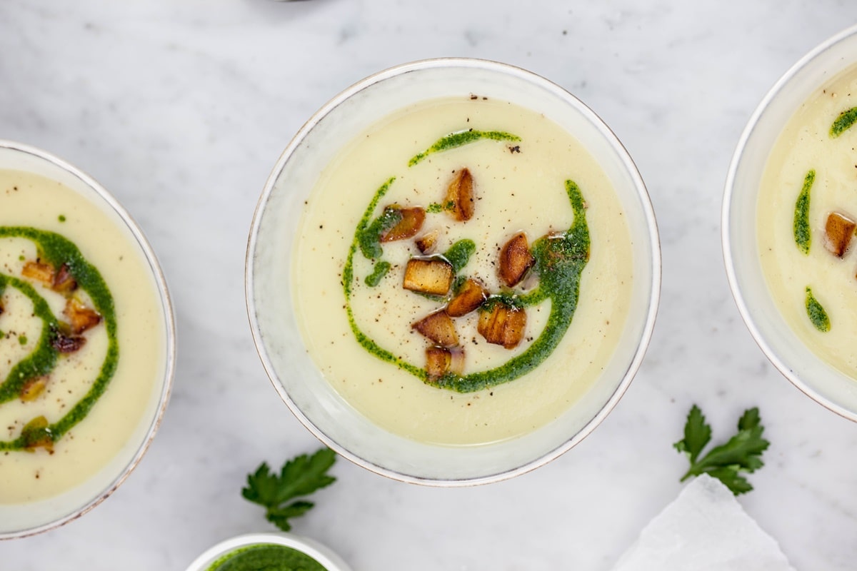 сливочный суп с грибным порошком