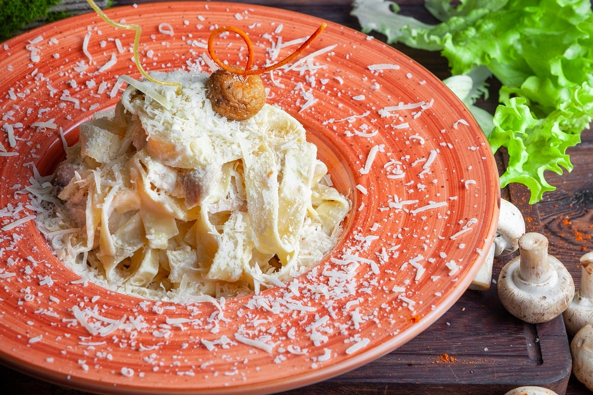 паста в грибном соусе