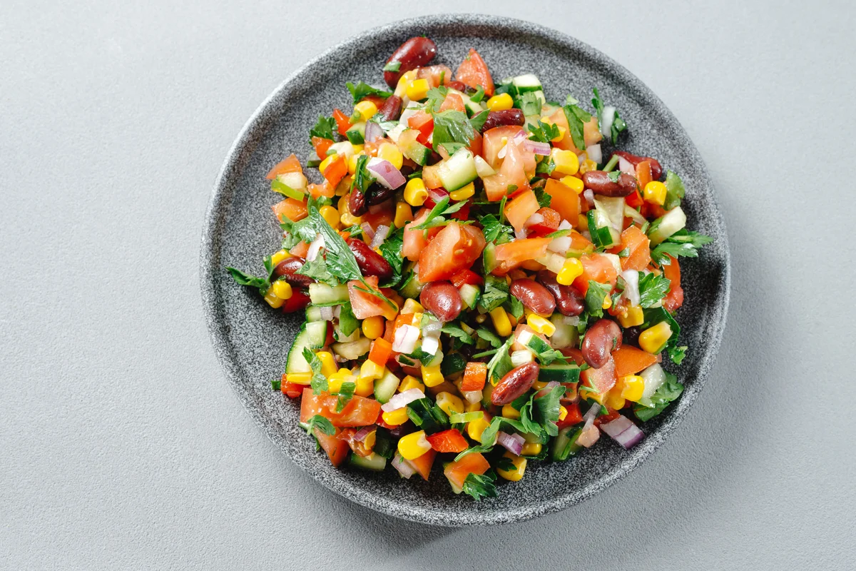 салат ковбойская икра cowboy caviar рецепт веганский вегетарианский без мяса овощной салат на новый год