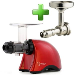 Соковыжималка Sana Juicer EUJ-707, красный + Маслопресс Sana Oil Extractor EUJ-702