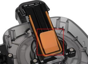 Уплотнитель отверстия выхода жмыха для Hurom M100 (оранжевый квадратный)
